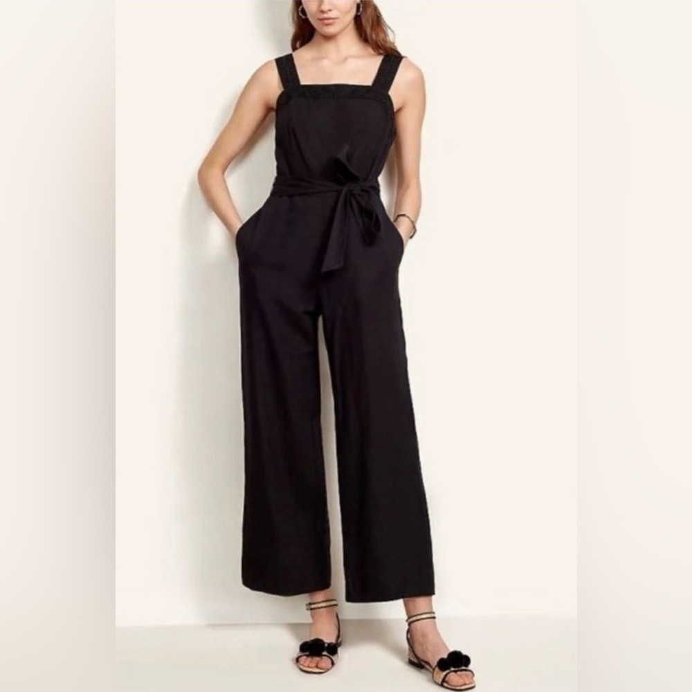 NEW Ann Taylor Black Jumpsuit Sz 2